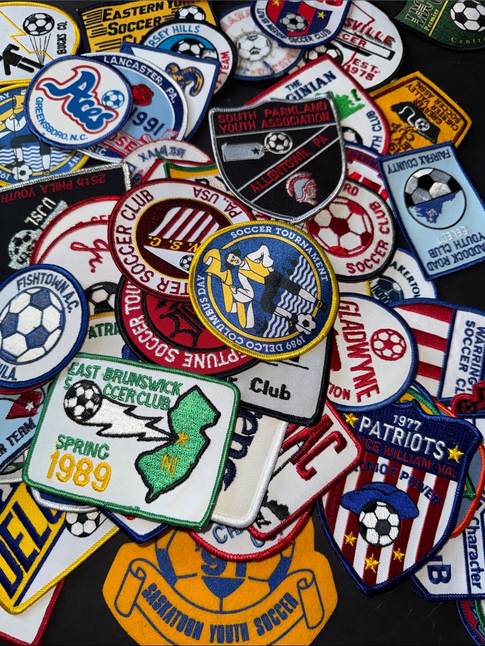 100 Vintage Soccer Sports Sew On Patches